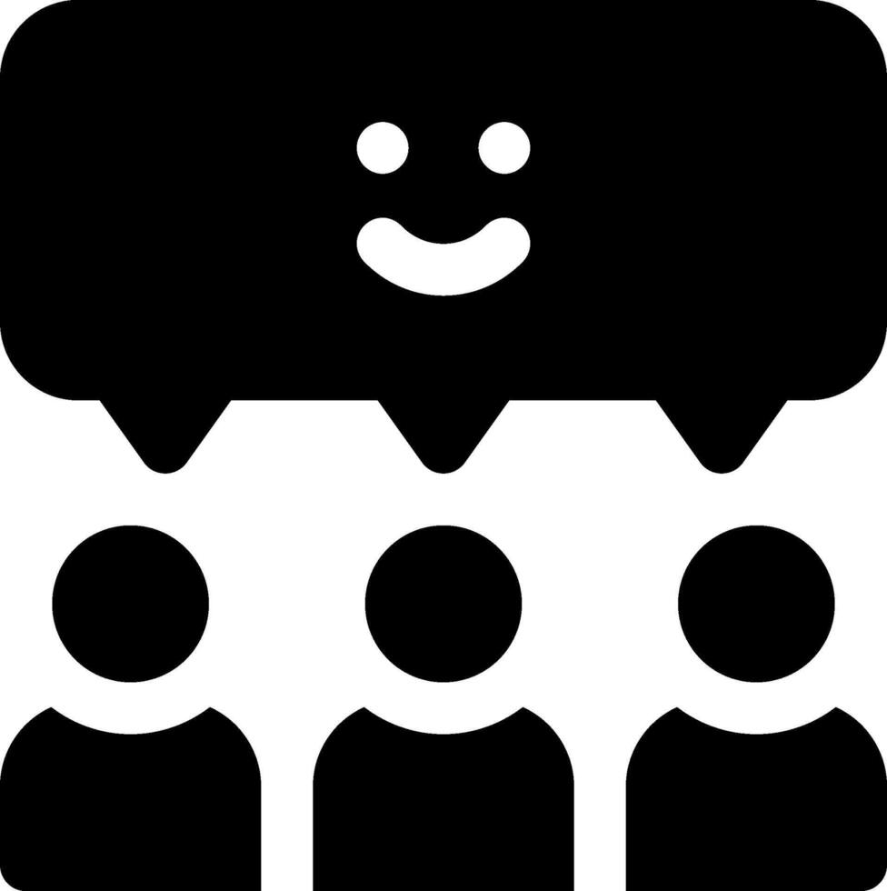 A group of people with a smiley face vector