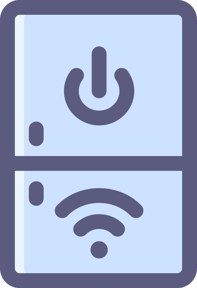 A wifi icon with a power button and a wifi symbol vector