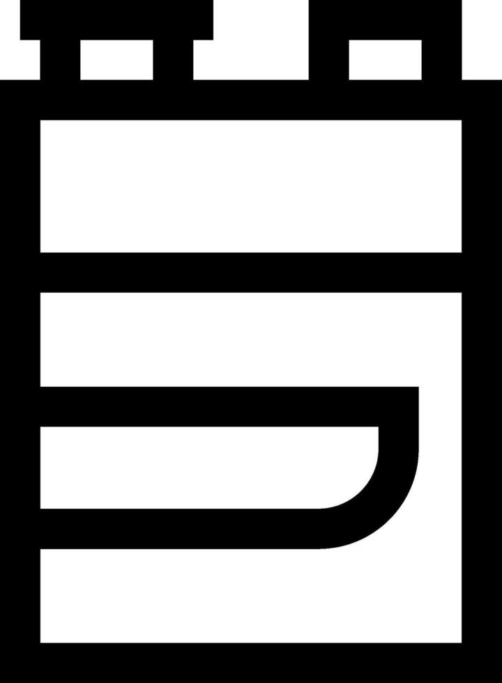A black and white logo of a calendar vector