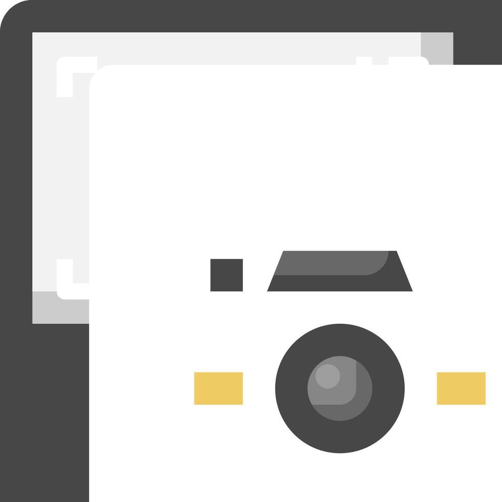 A camera icon with a white background vector