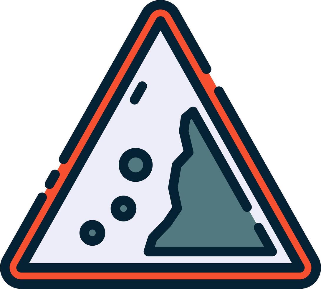 A triangle with a mountain in the background vector