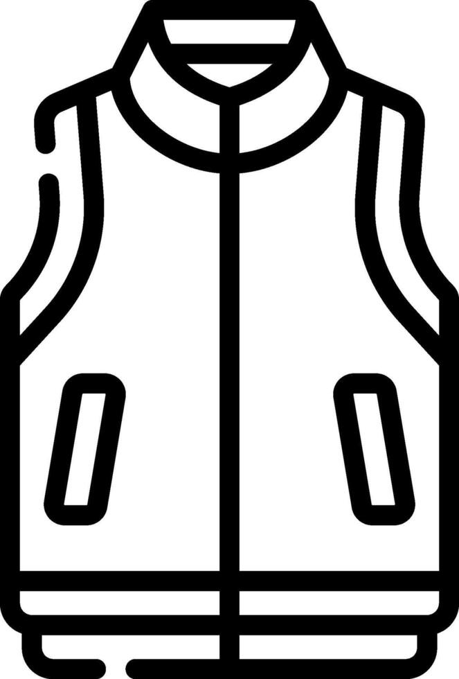 A vest icon on a white background vector
