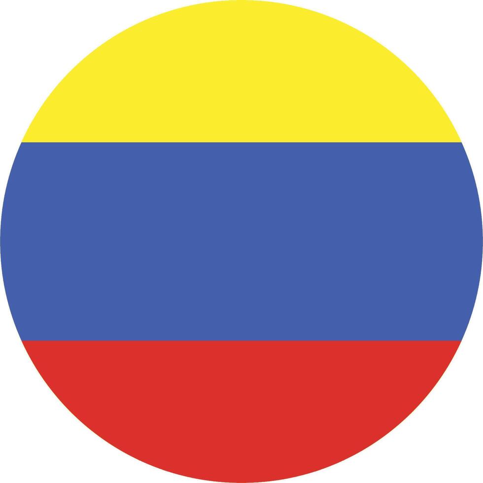 Colombia flag icon vector