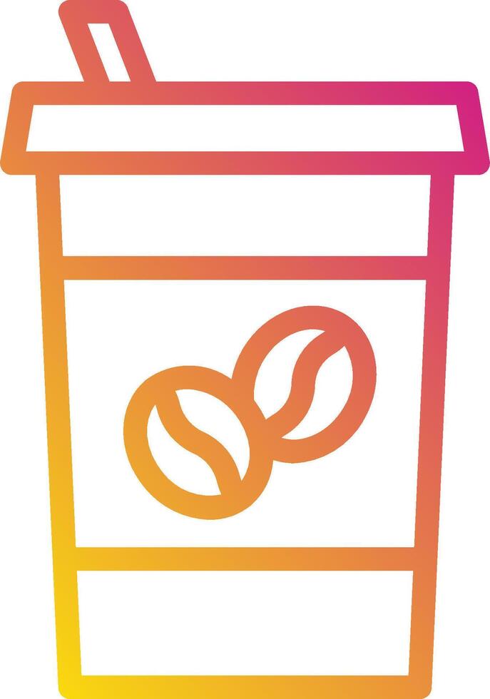 Coffee beans icon vector