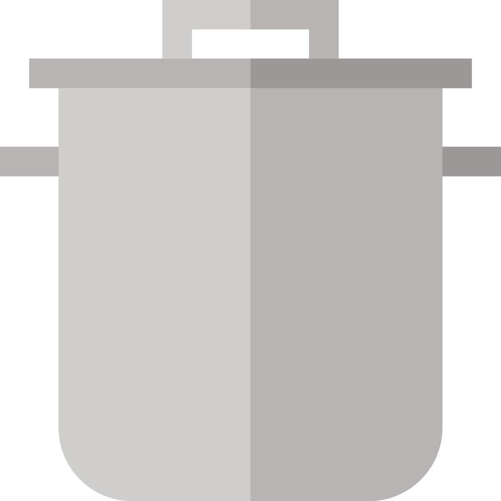 A pot with a lid on a white background vector