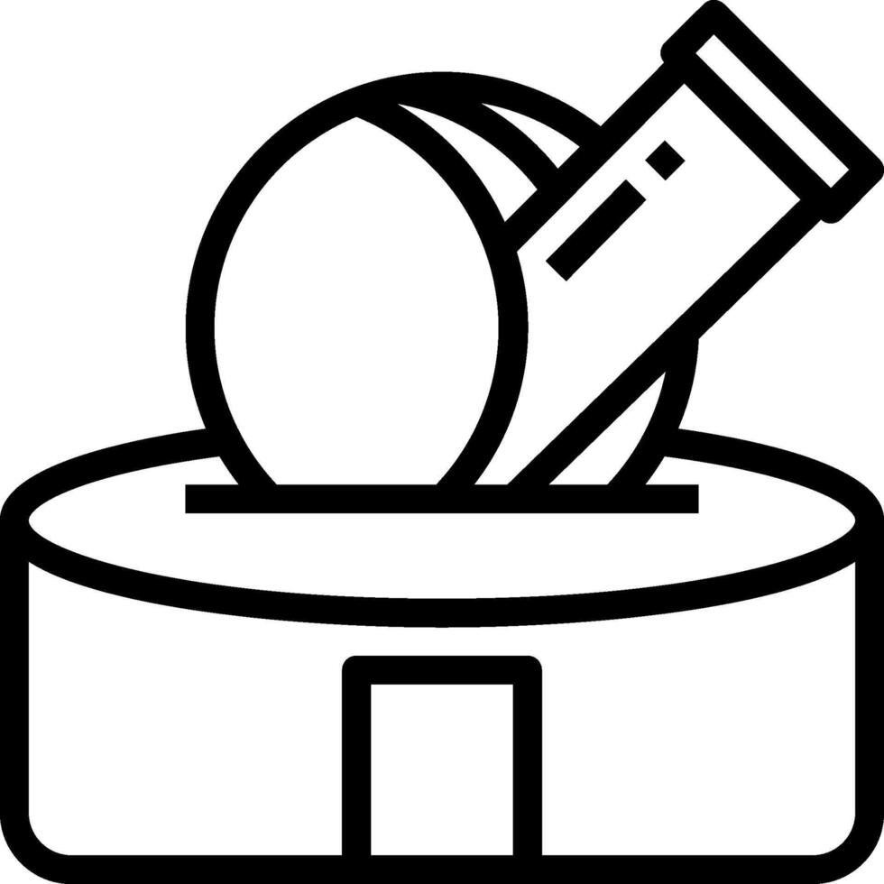 A black and white drawing of a test tube vector