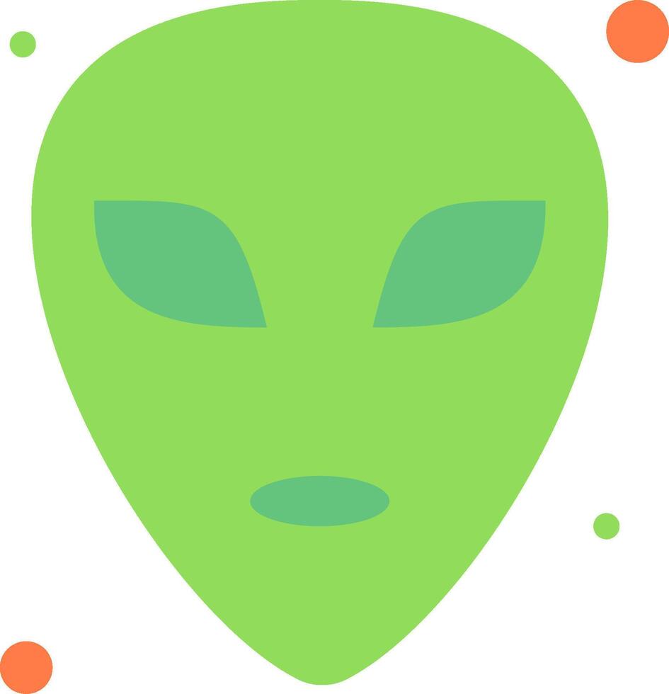 Alien face icon vector
