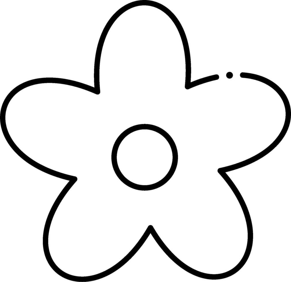 Flower coloring pages for kids vector