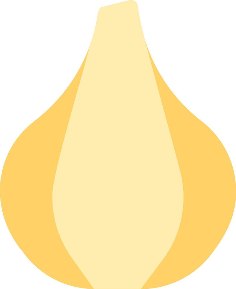 A yellow onion on a white background vector