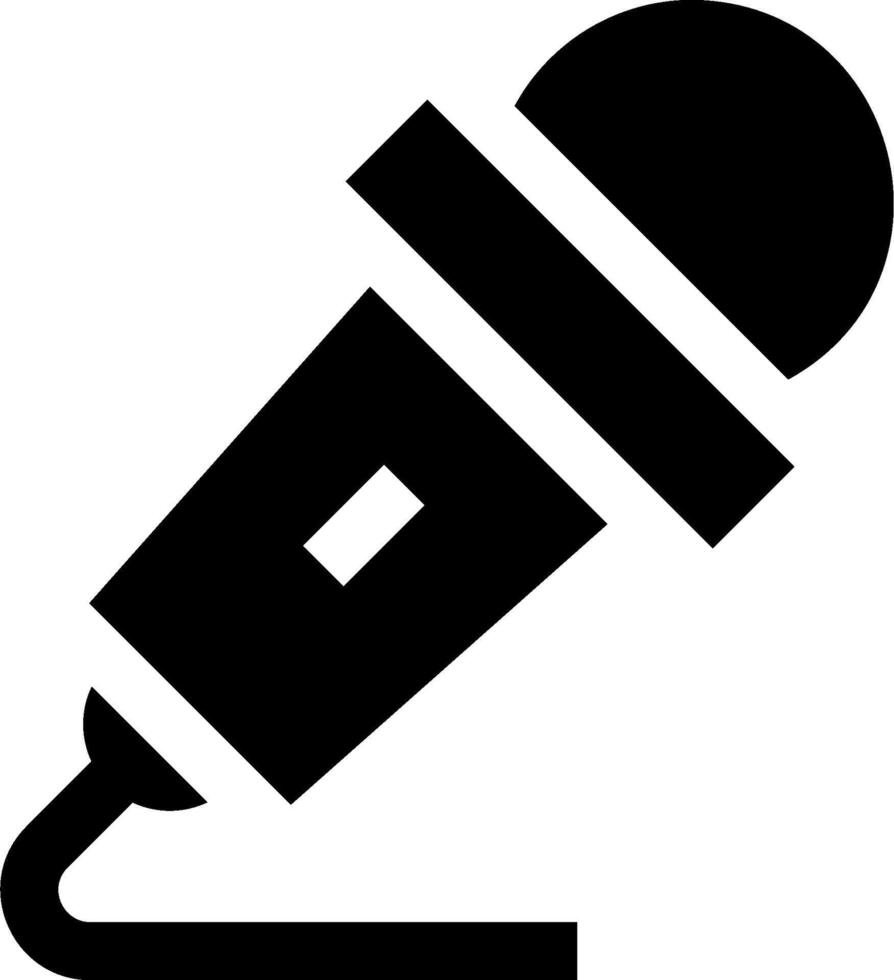 A microphone icon on a white background vector