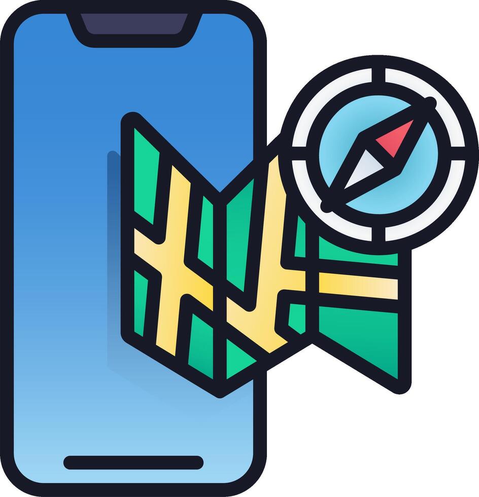 Mobile app icon vector