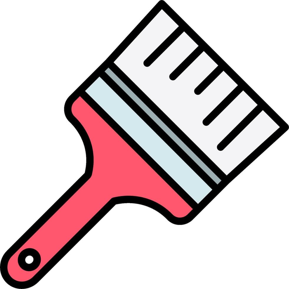 A paint brush icon on a white background vector