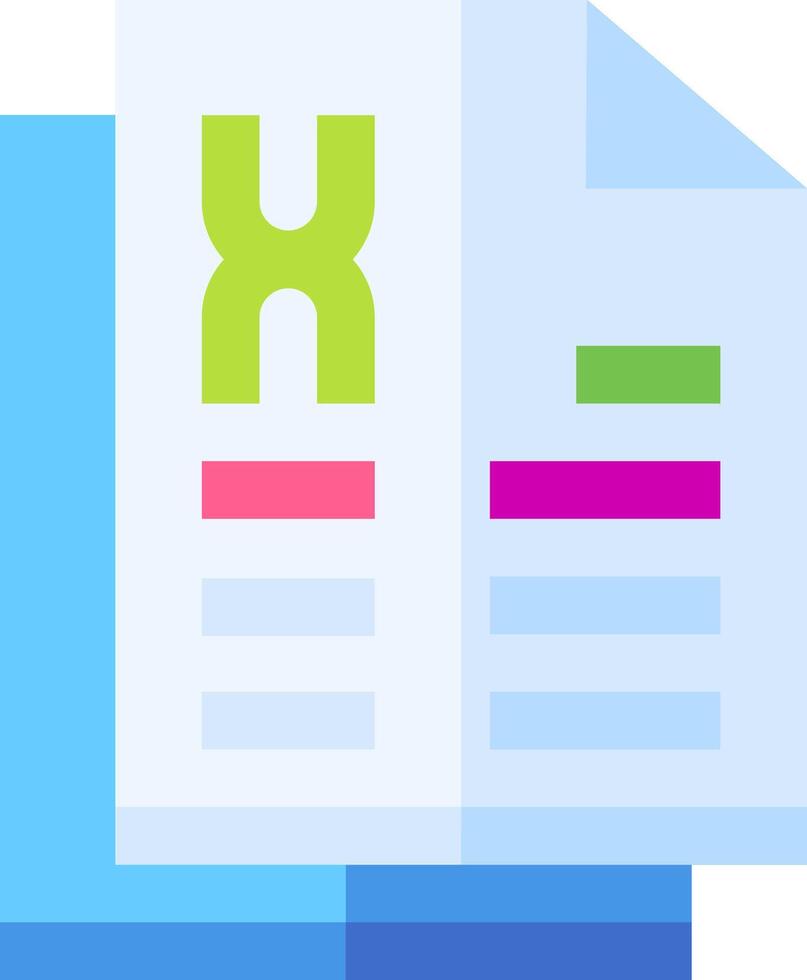 Xlsx file icon vector