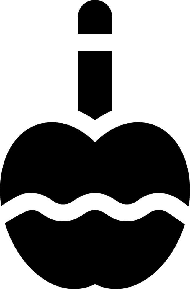 A black and white icon of a wave vector