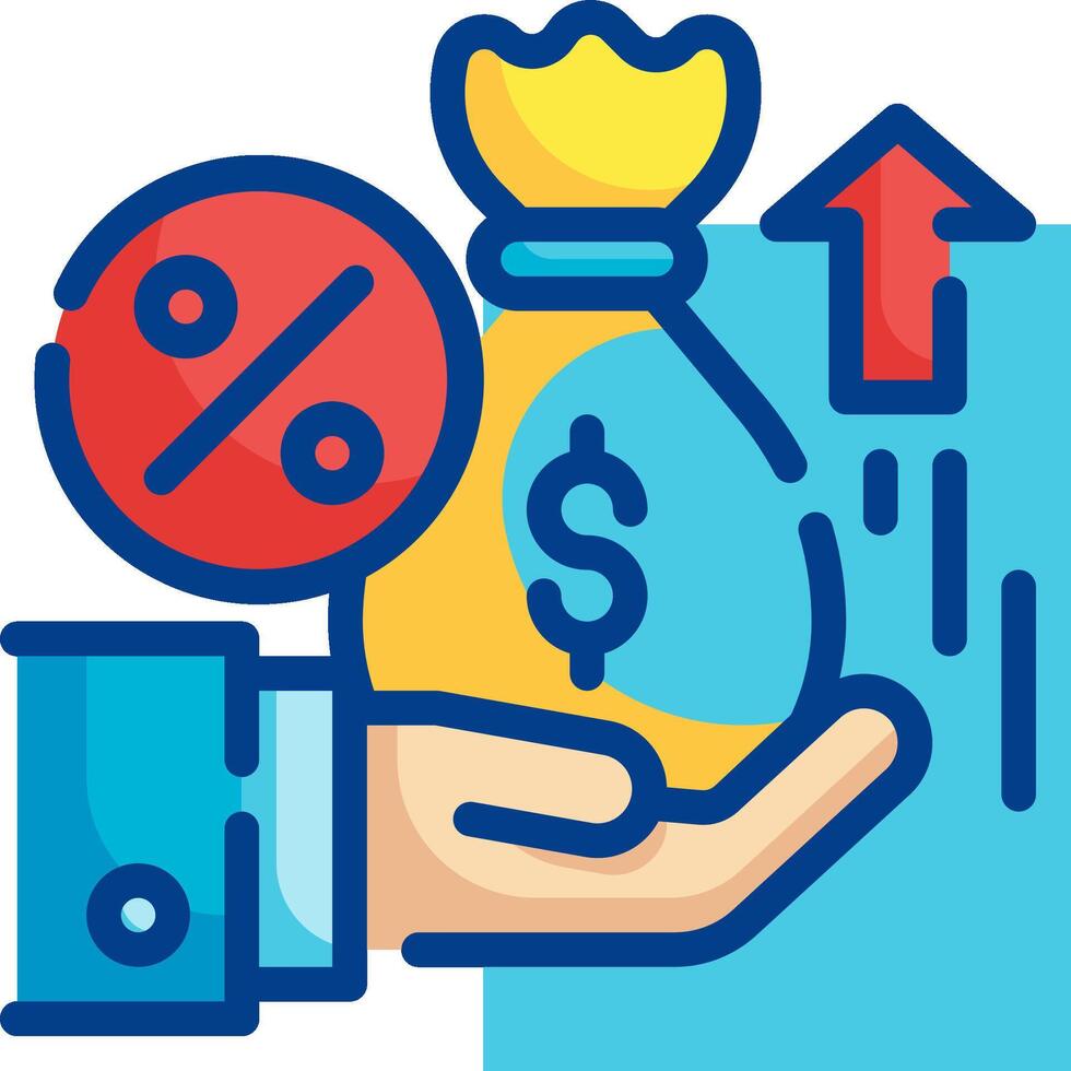 Hand holding money and dollar sign vector