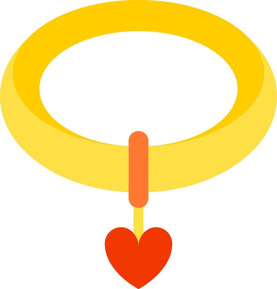 A ring with a heart on it vector