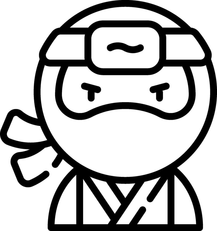 Ninja icon illustration vector