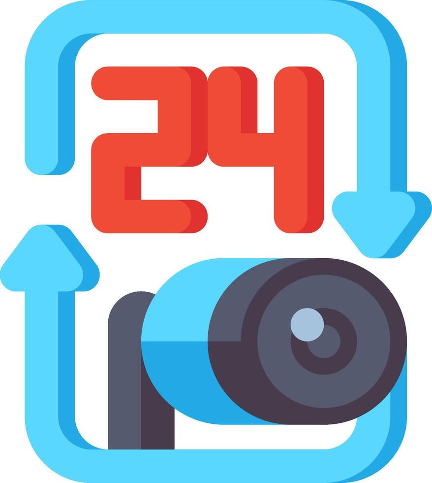 A camera with the number 24 on it vector