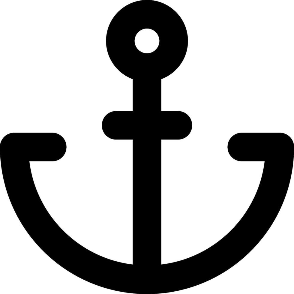 An anchor icon on a white background vector