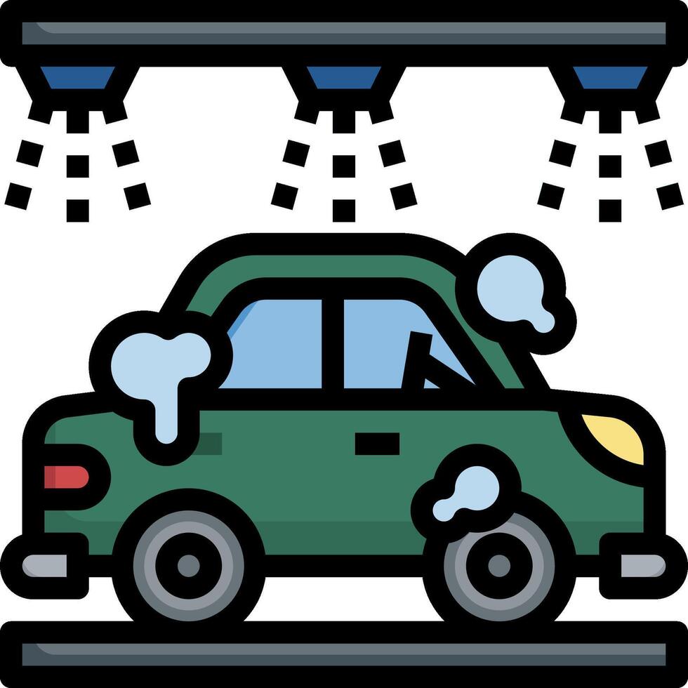 Car wash clipart vector