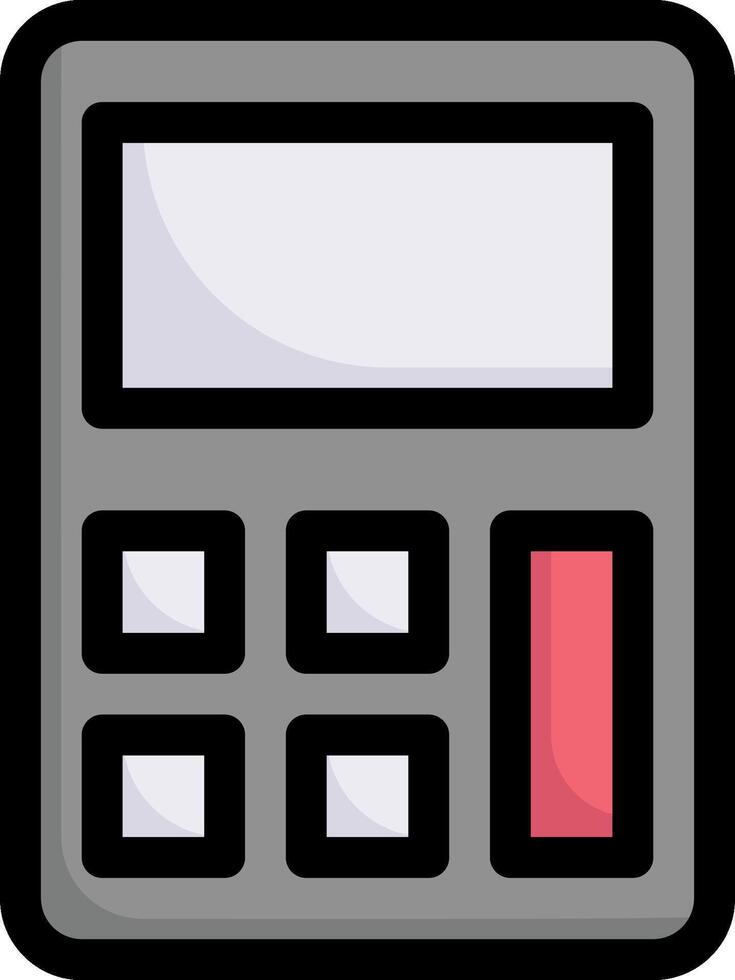 A calculator icon on a white background vector