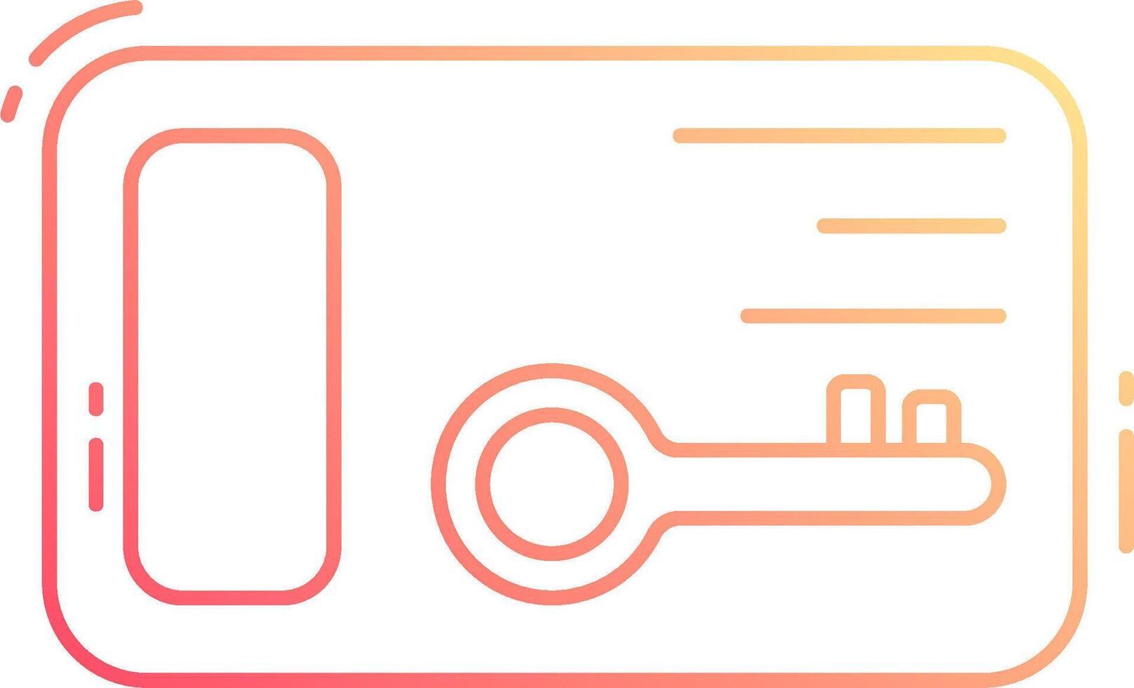 A key and a lock icon on a white background vector