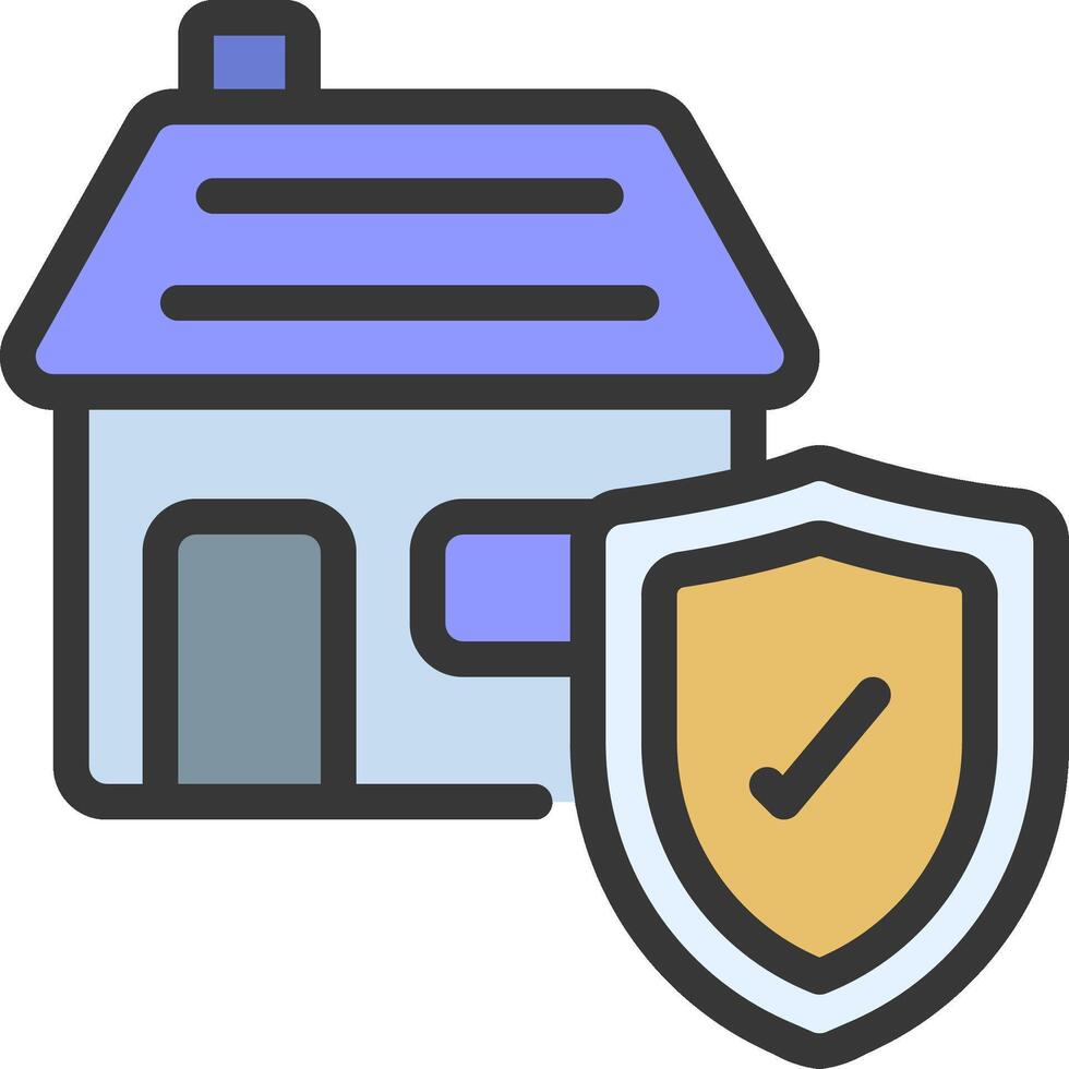 Home security icon illustration vector