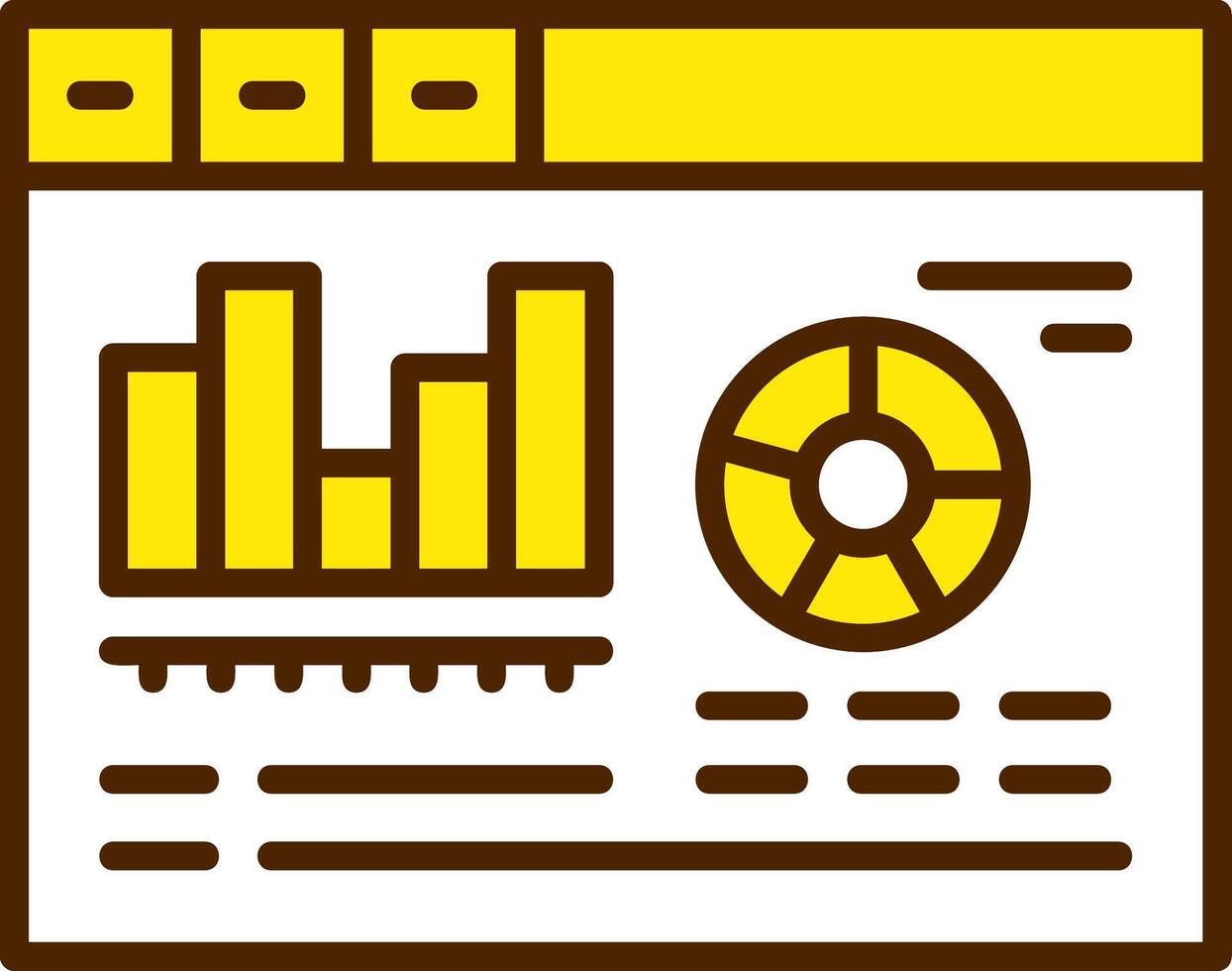 Mobile app analytics Icon Design Symbol vector