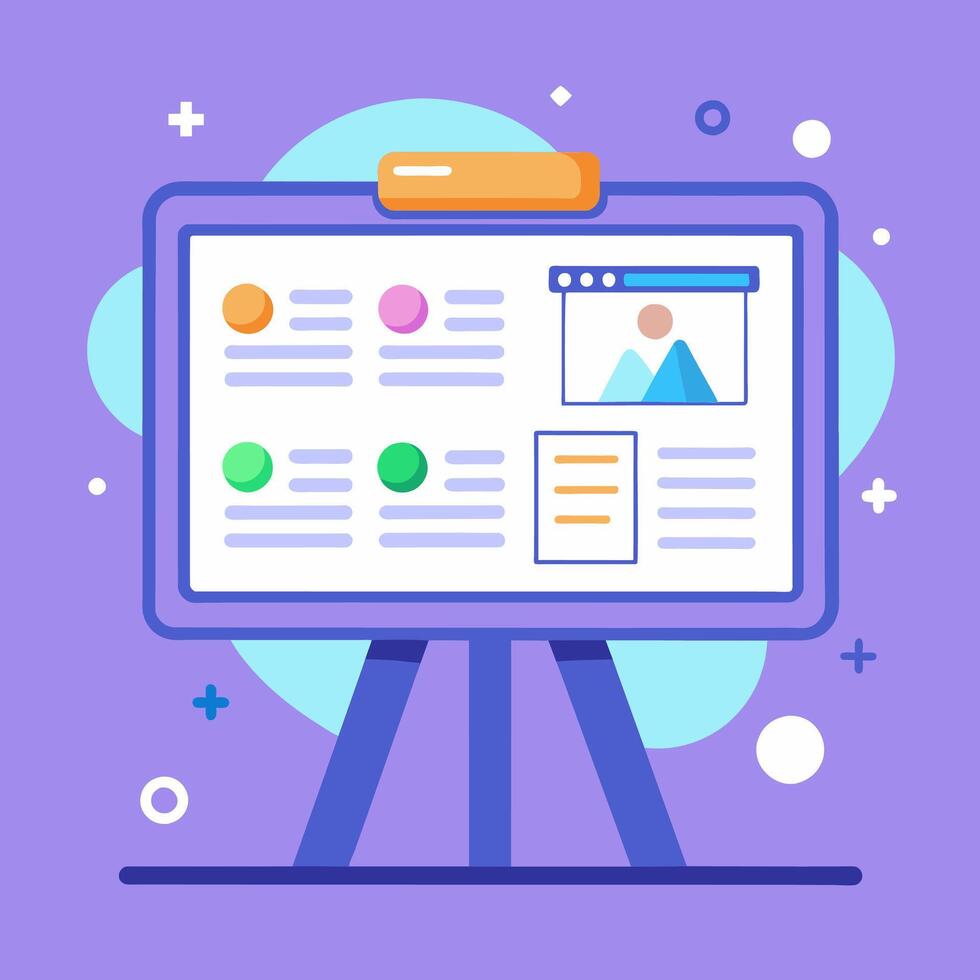 How to create a website with a blog vector