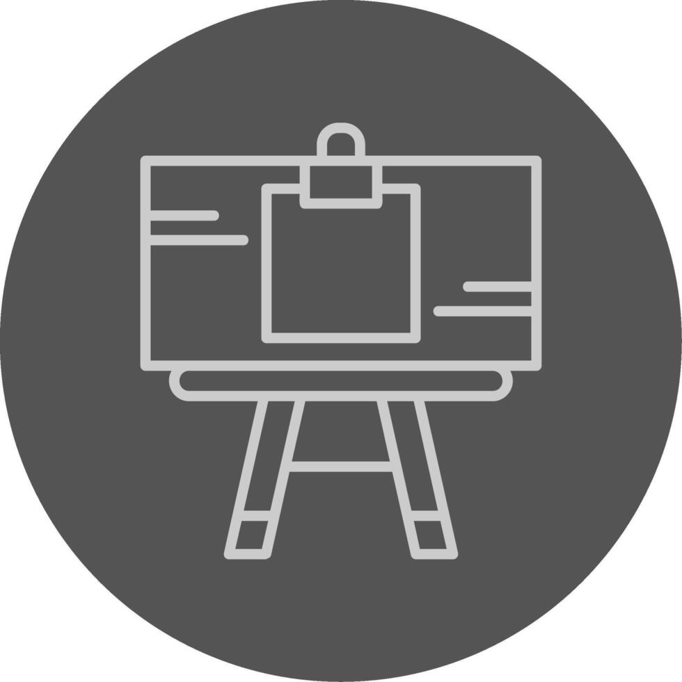 Artist canvas Icon Design vector