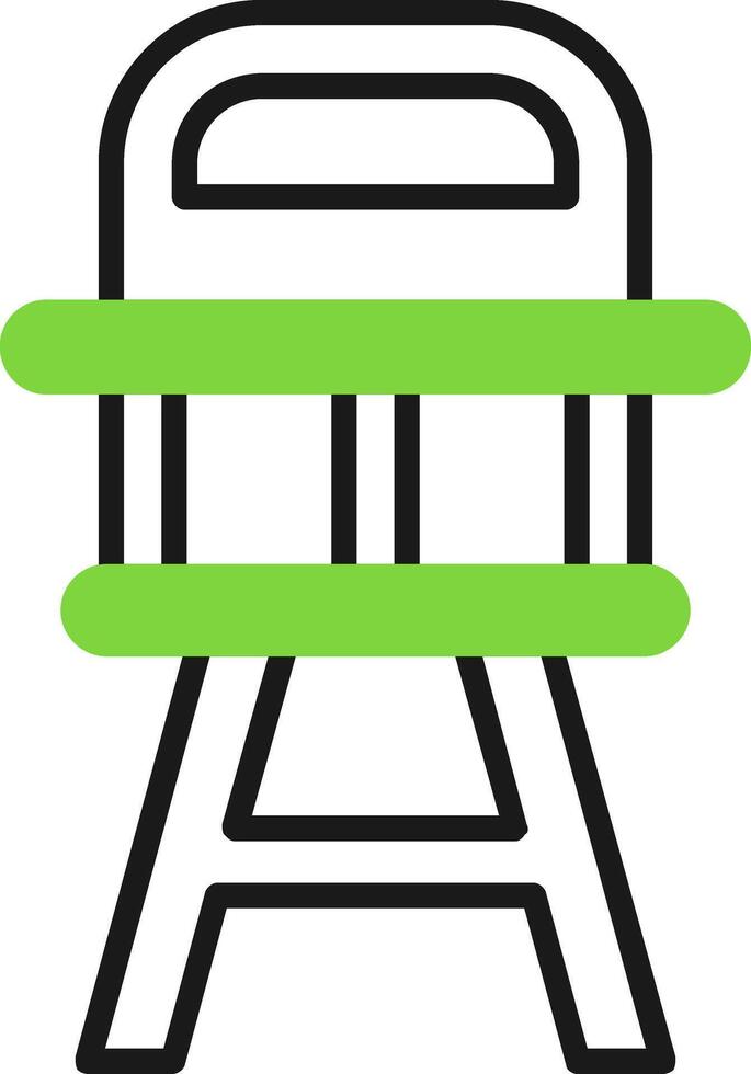 High chair Icon Design vector