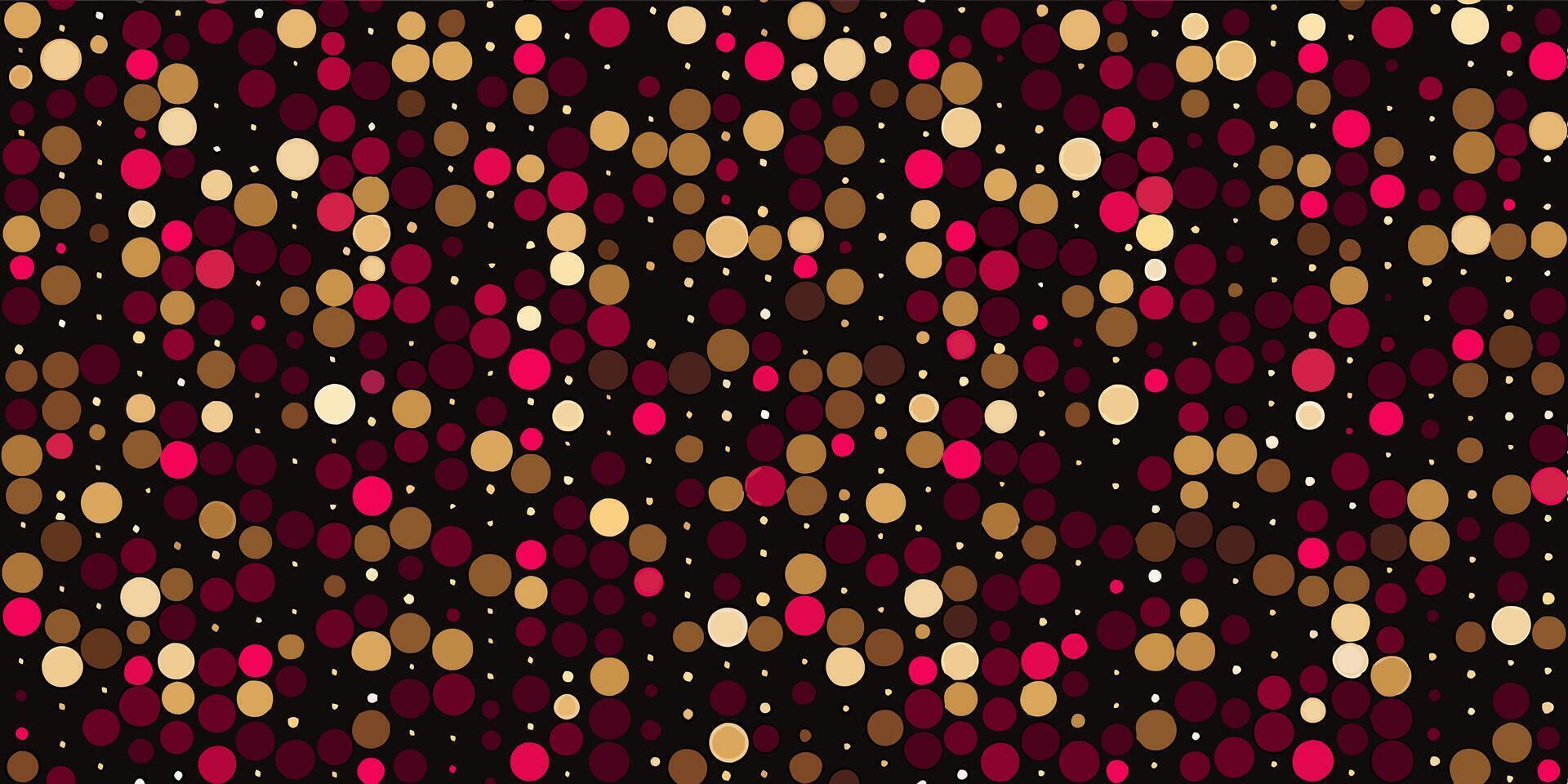 A black and red polka dot pattern with dots vector