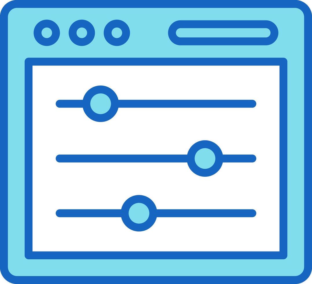 Adjust Icon Design Symbol vector
