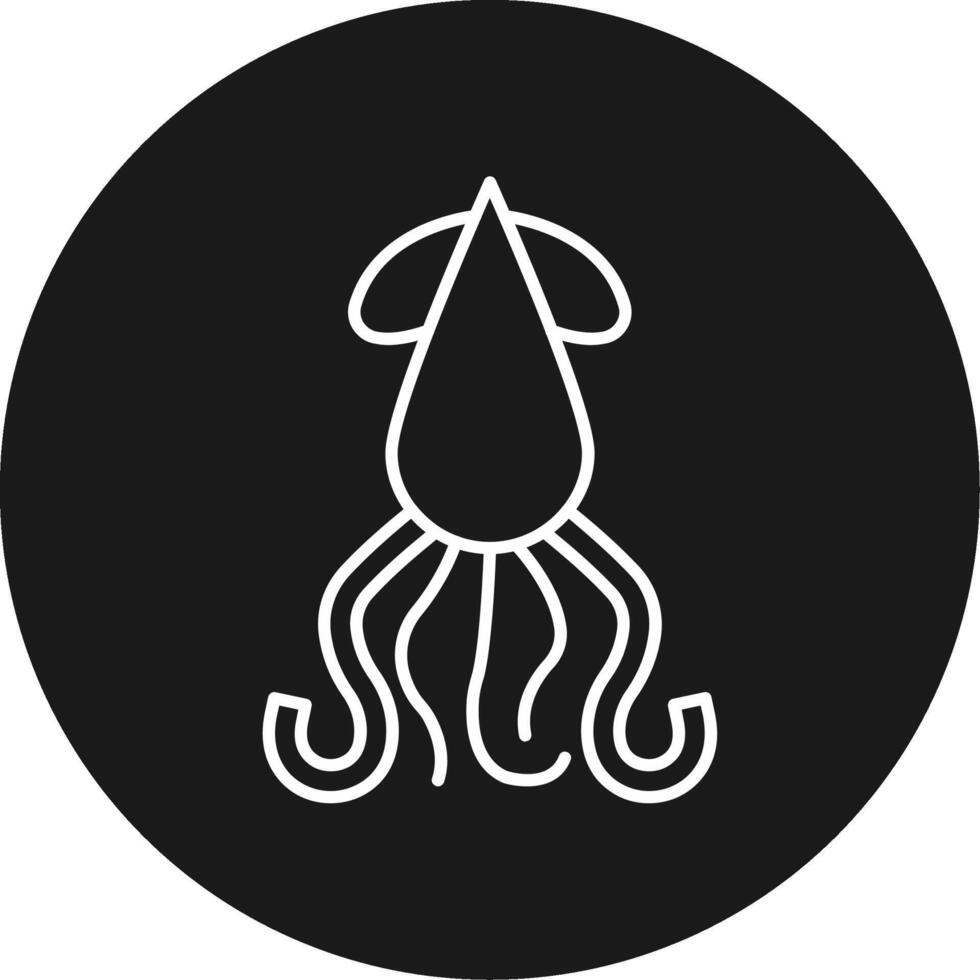 Squid Icon Design Symbol vector