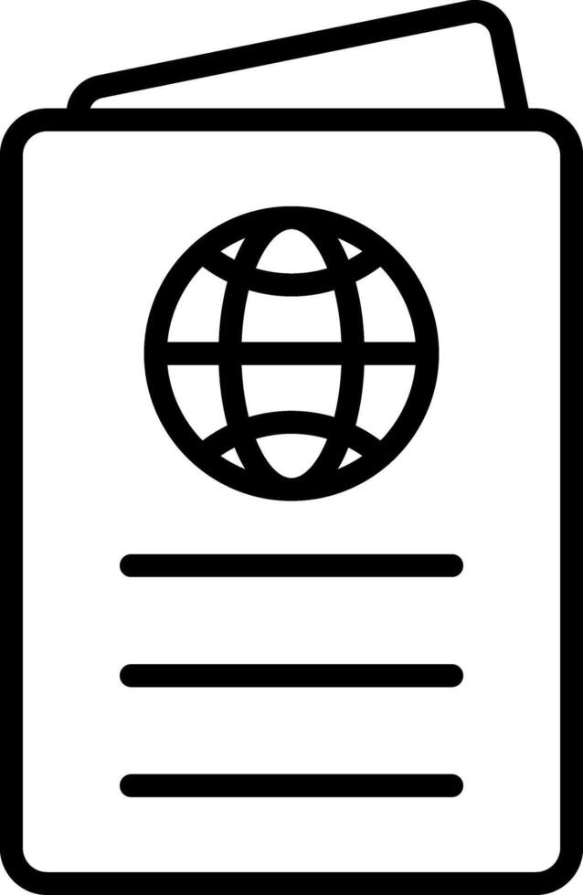 Passport Icon Design Symbol vector