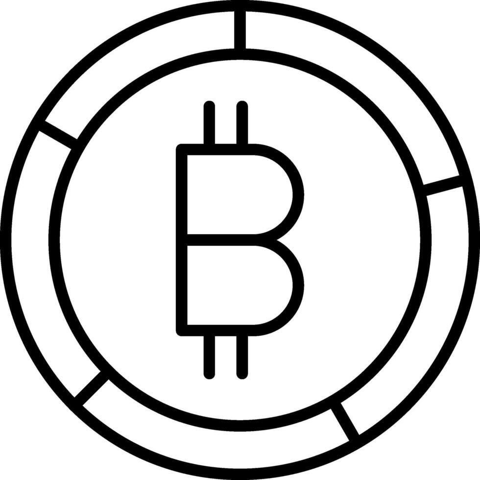 Bitcoin Icon Design Symbol vector