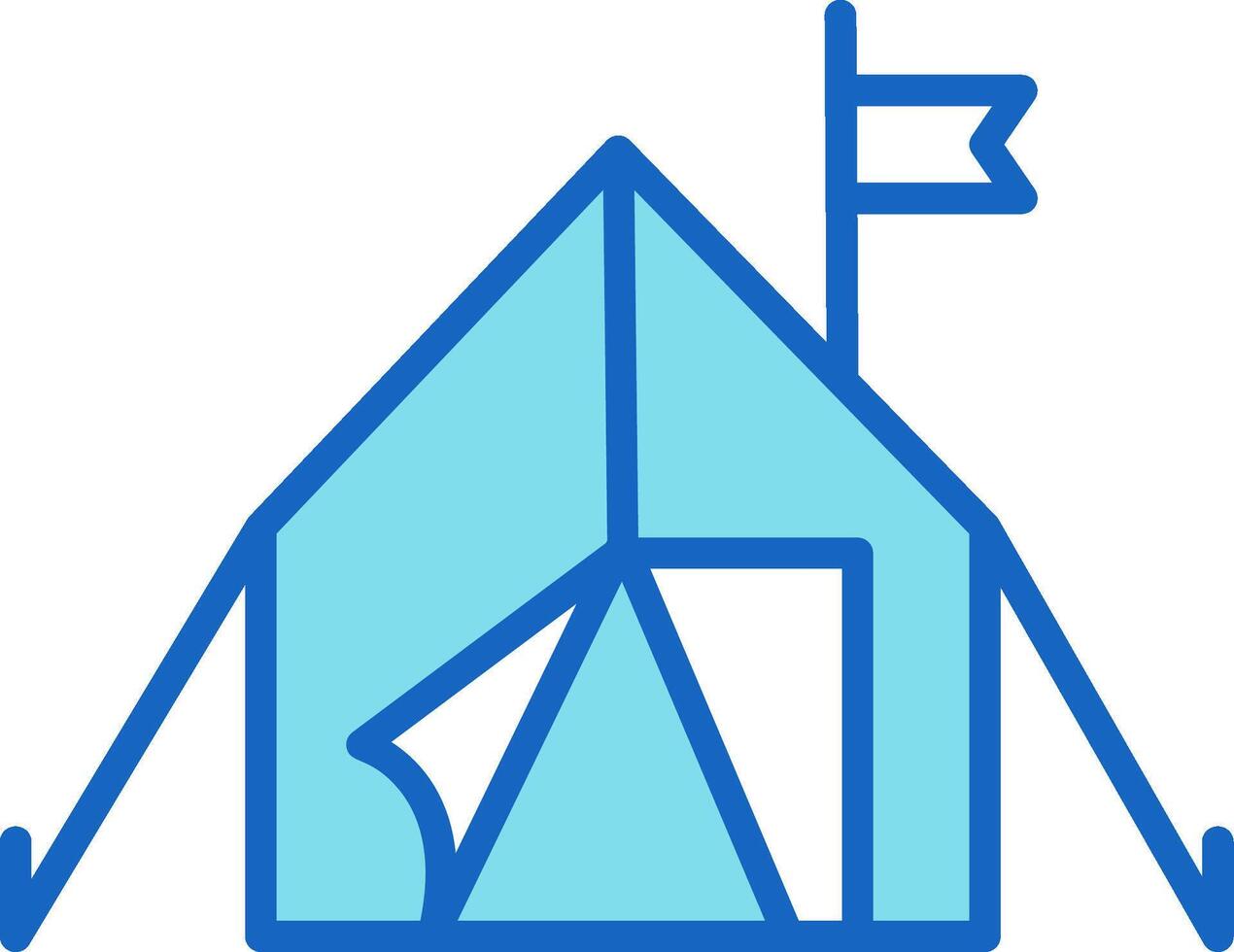 Tent Icon Design Symbol vector