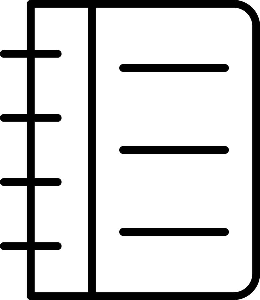 Notebook Icon Design Symbol vector