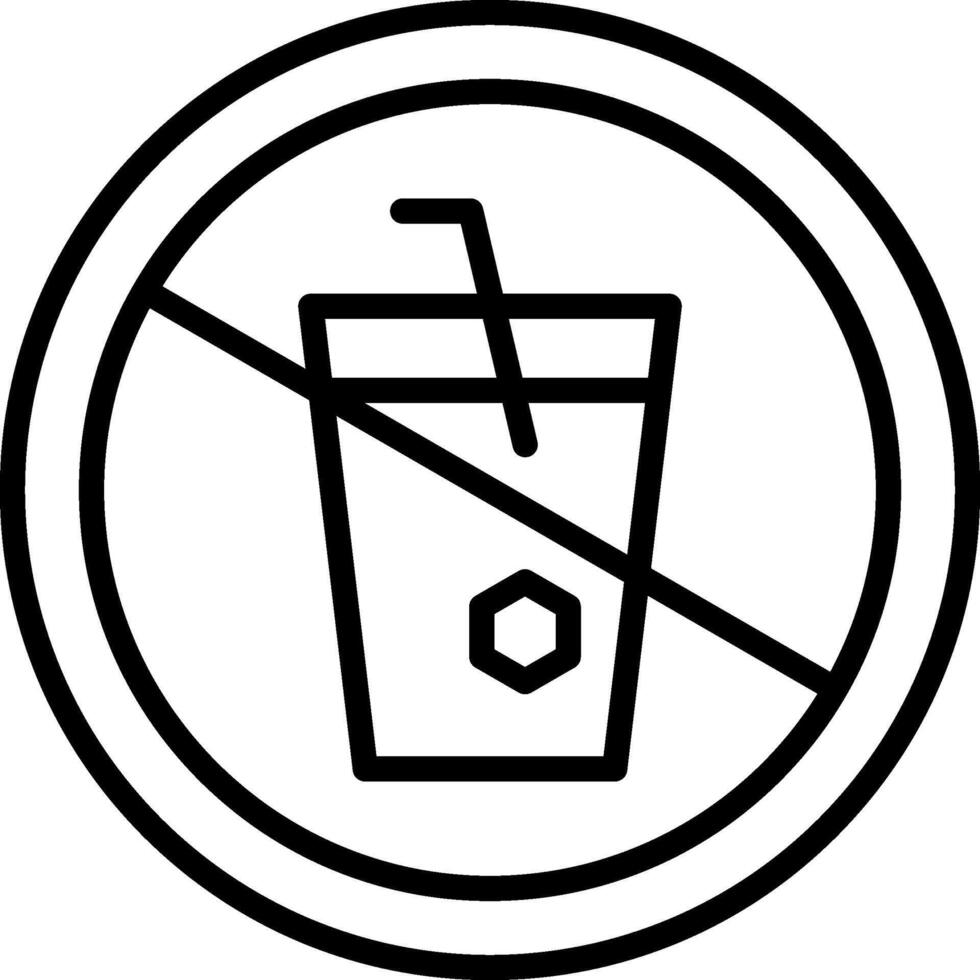 No Drink Icon Design Symbol vector