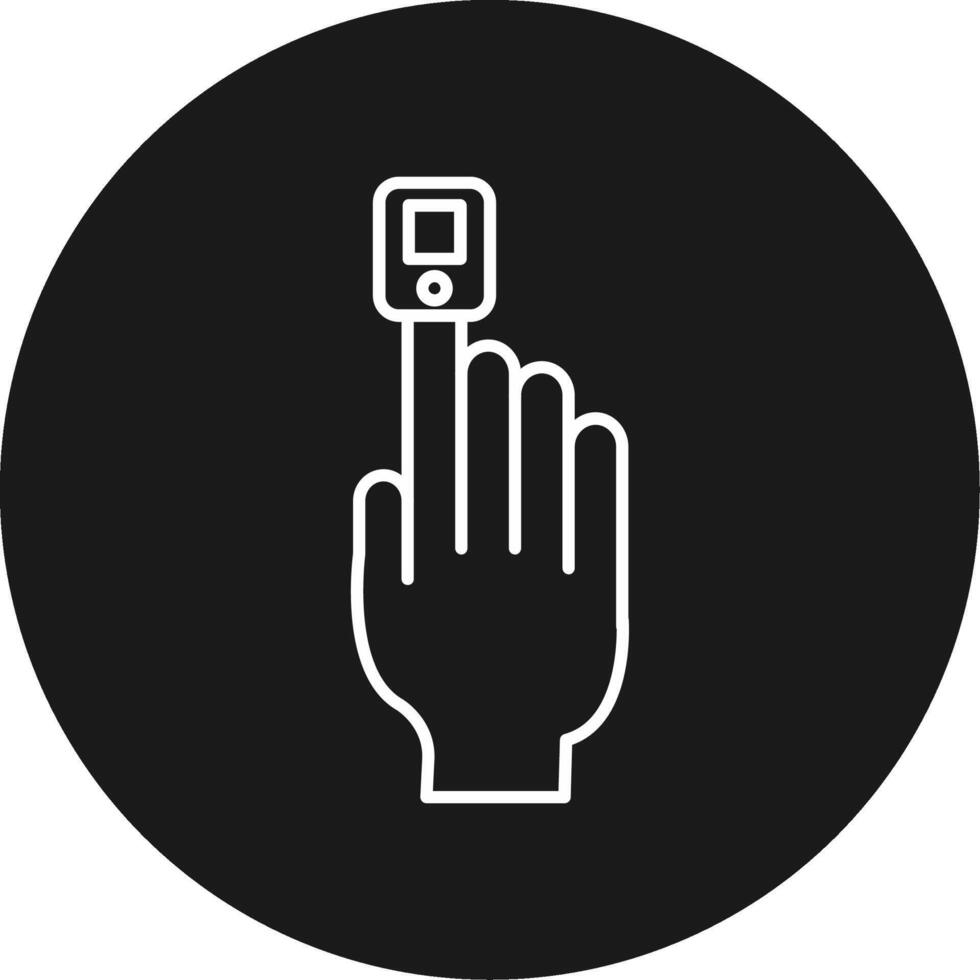 Oximeter Icon Design Symbol vector