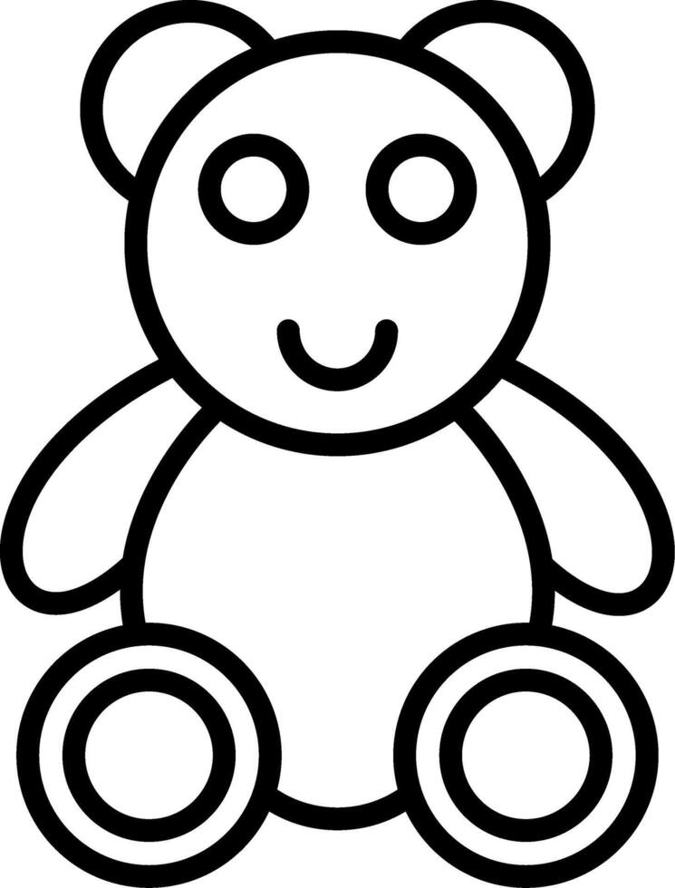Plush Toy Icon Design Symbol vector