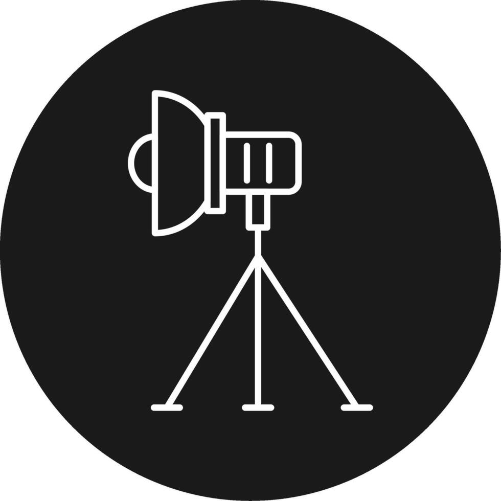 Studio Lighting Icon Design Symbol vector