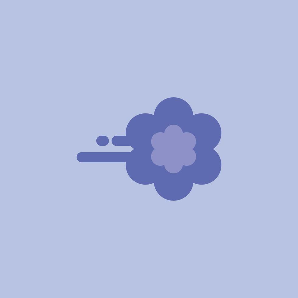 simple dark smoke in flat design. vector