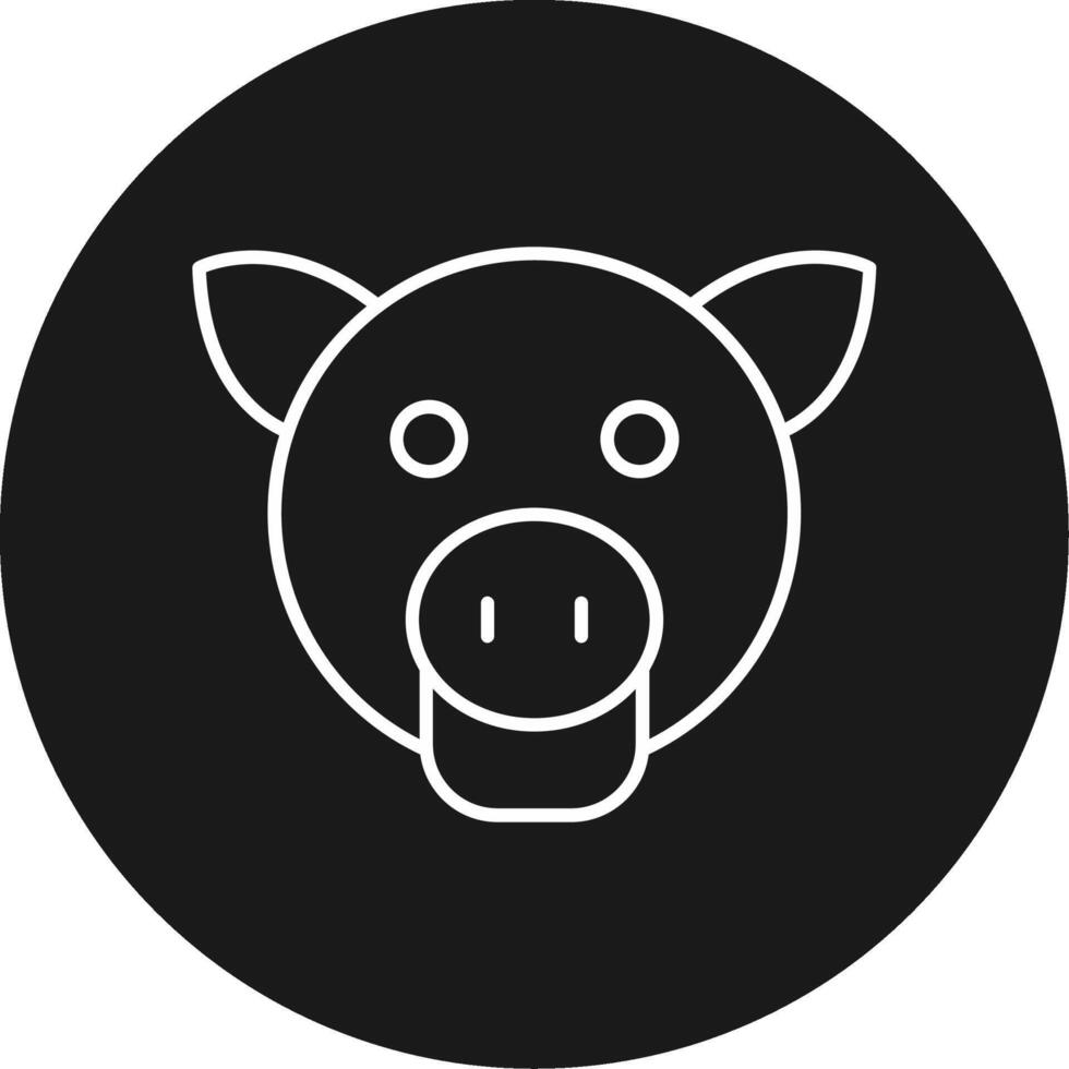 Pig Icon Design Symbol vector