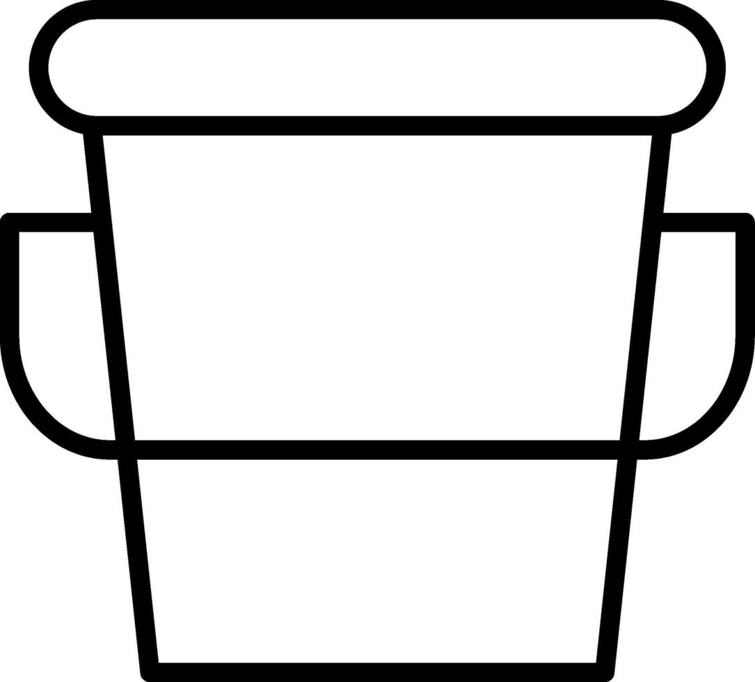 Bucket Icon Design Symbol vector