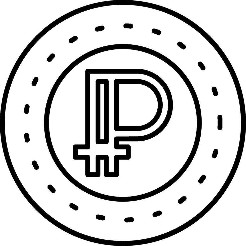 Peercoin Icon Design Symbol vector