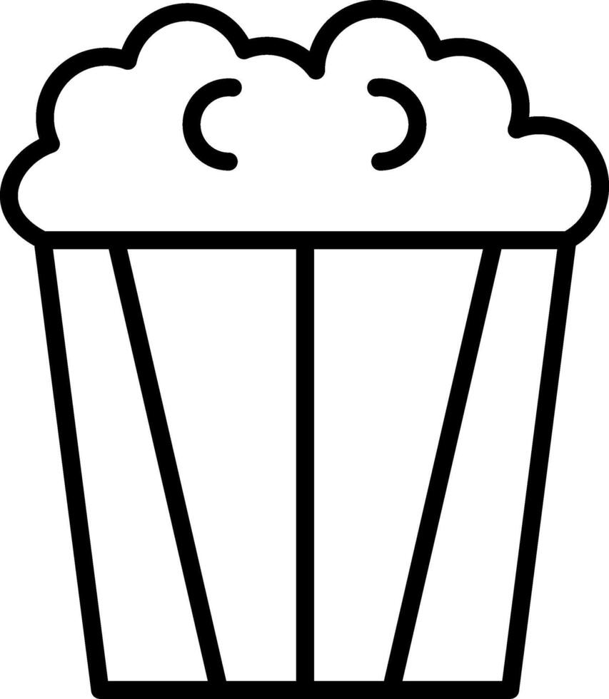 Popcorn Icon Design Symbol vector