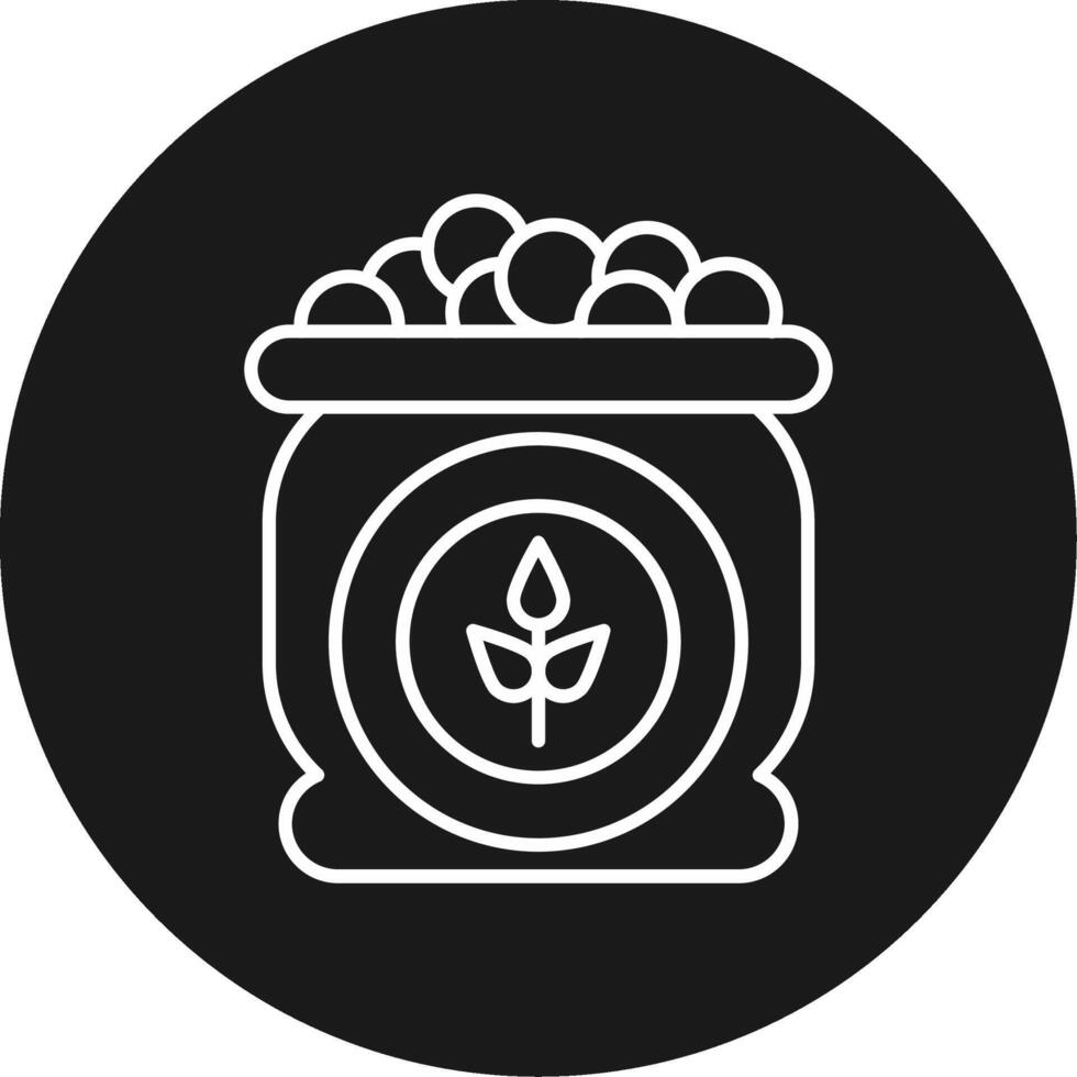 Seed Bag Icon Design Symbol vector