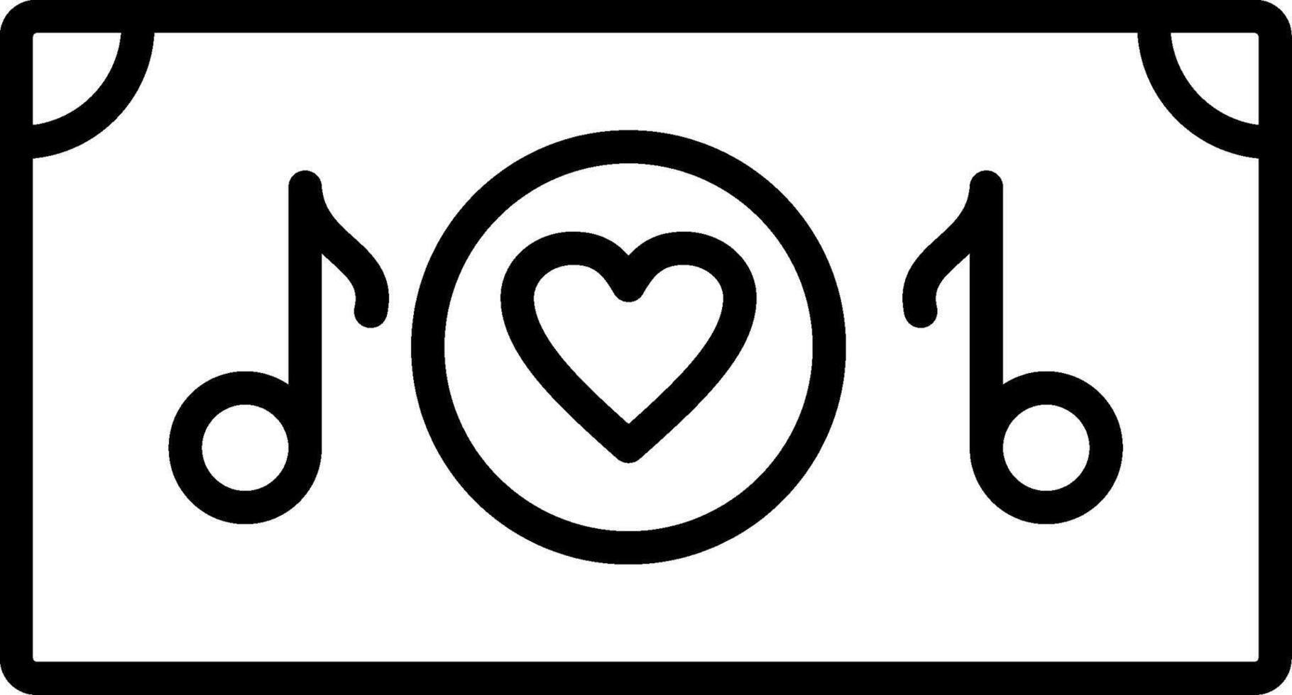 Love Song Icon Design Symbol vector