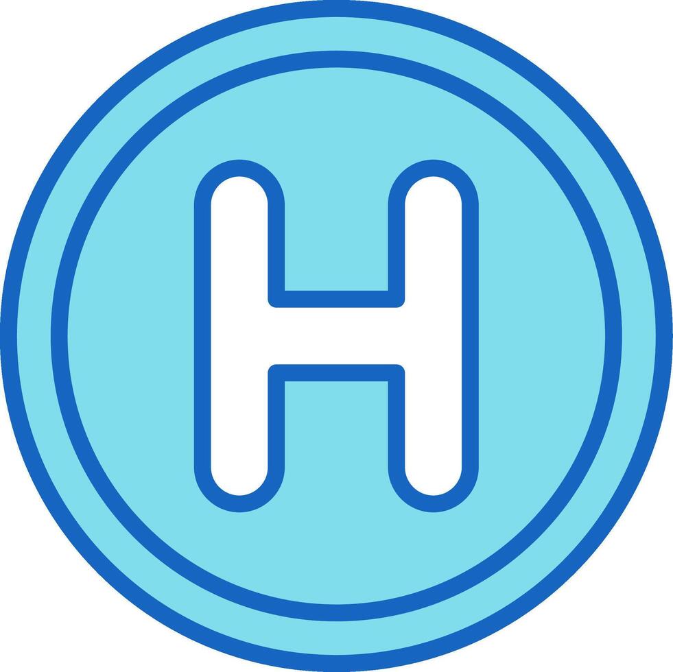 Helipad Icon Design Symbol vector
